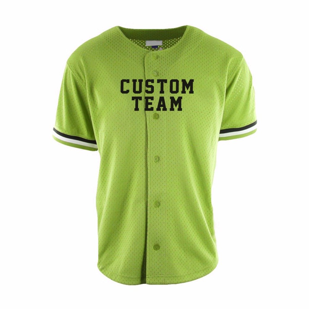  Custom Baseball Jersey for Men Women Double-Sided Stitched Name  & Number Personalized Baseball Stuff Sports Costume Black&Green : Sports &  Outdoors