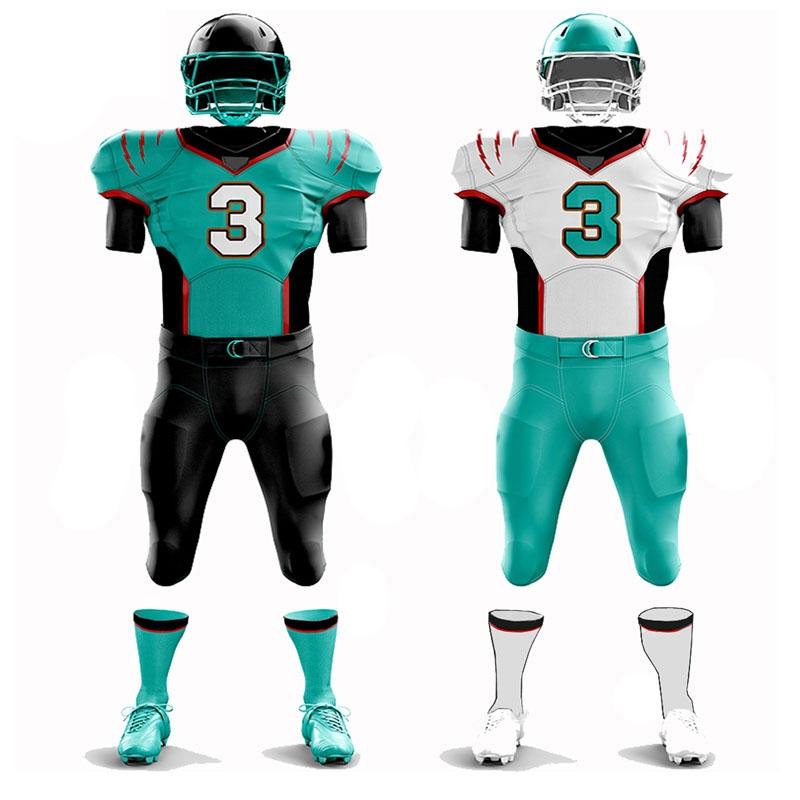 Custom American Football Kit AF-7 Full Set(Top+Bottom+Socks) / Style-3