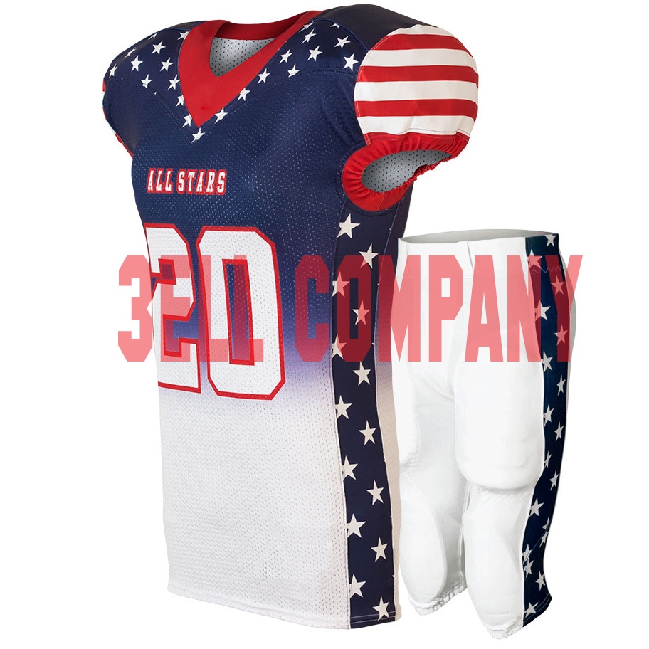 Custom American Football Uniform With Pads Pants - 3ell Company