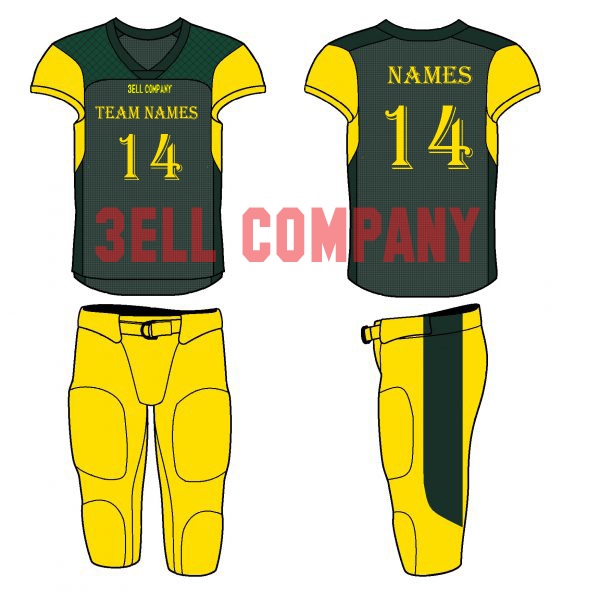 Custom American Football Uniform With Pads Pant | 3ELL Company