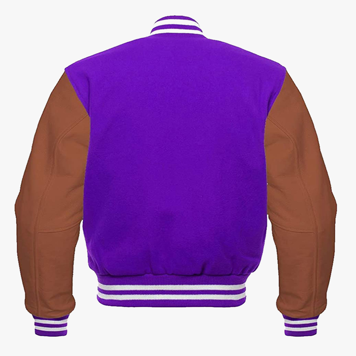 Jakewood Purple Butter Soft Leather Baseball Jacket (XL) | HipHopCloset