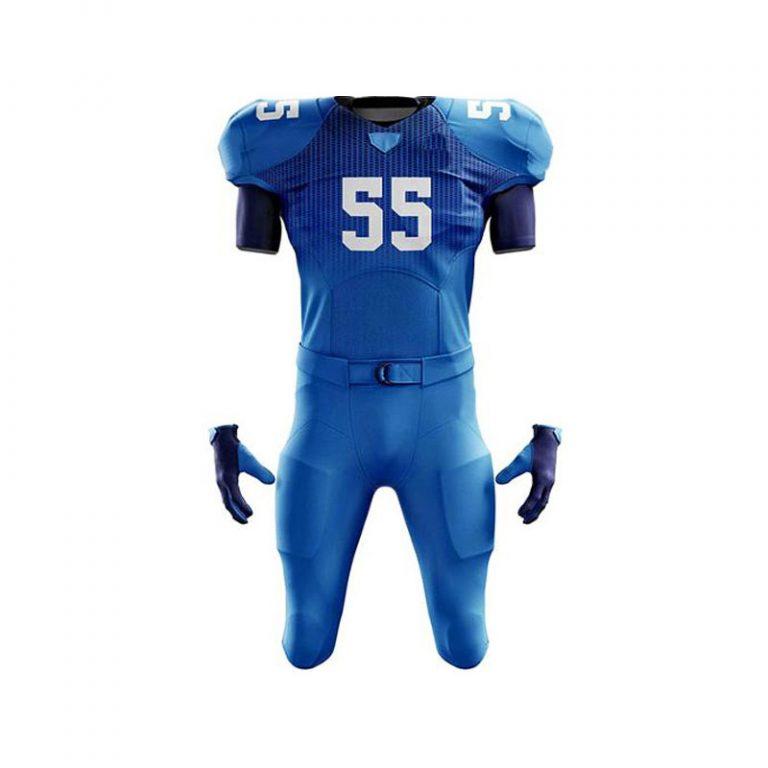 American football Uniforms with your own logos and team names with