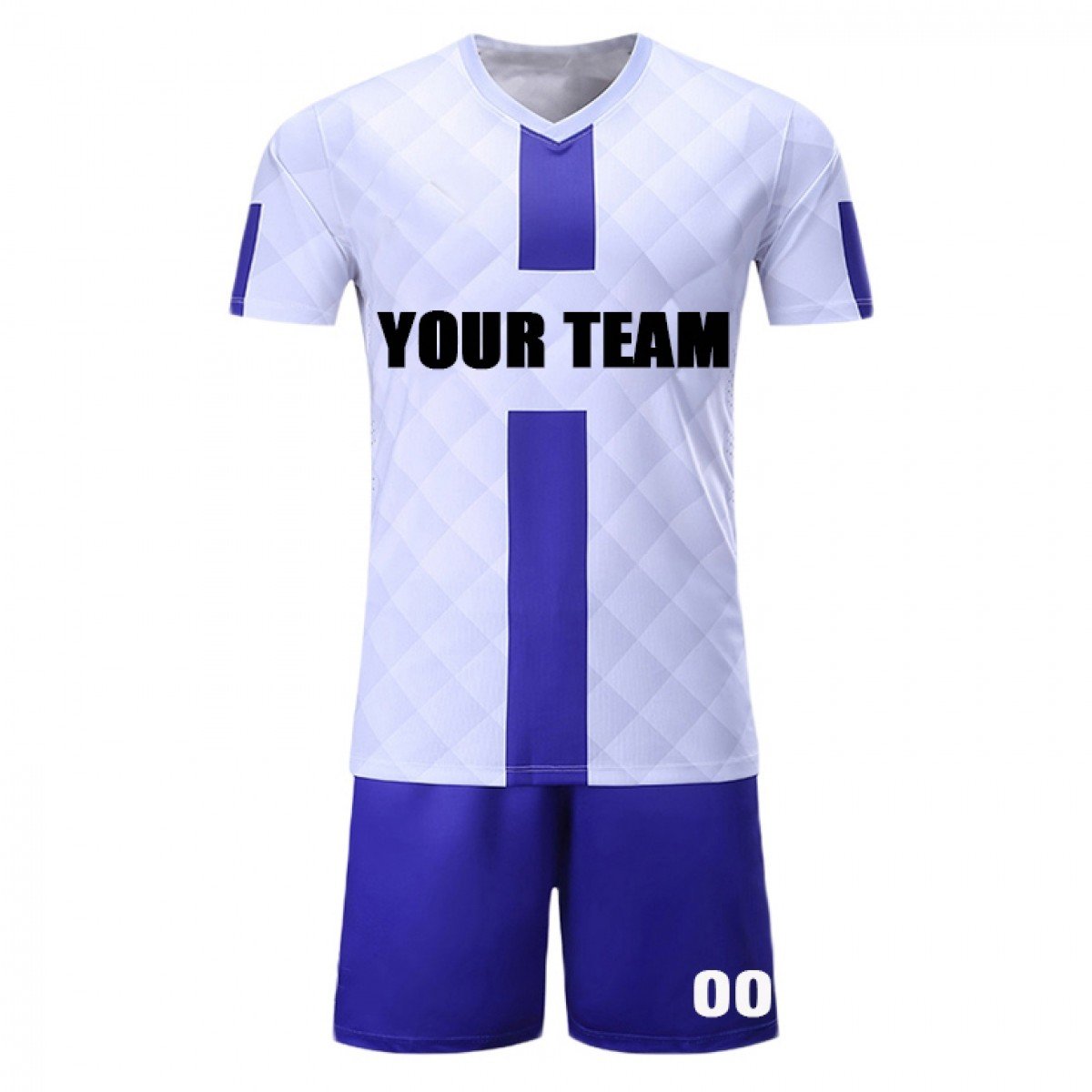 Wholesale Plain Design Adult Quick Dry Soccer Jersey Kit Football