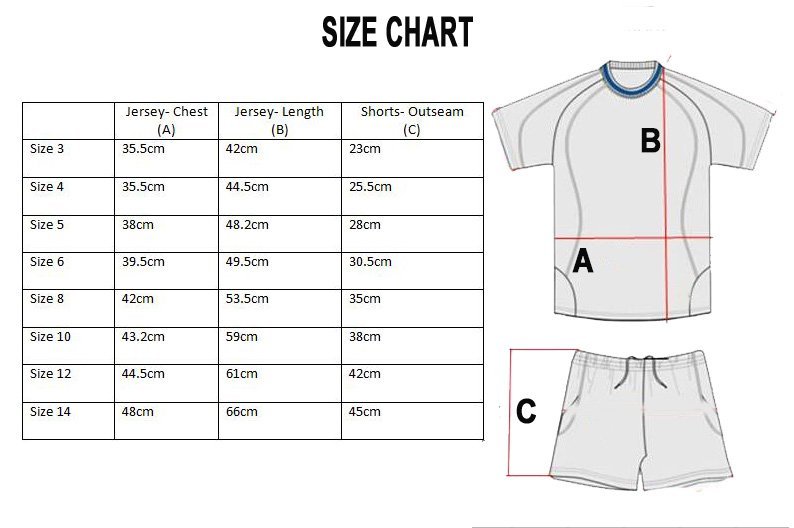 Nike Soccer Jersey Size Chart
