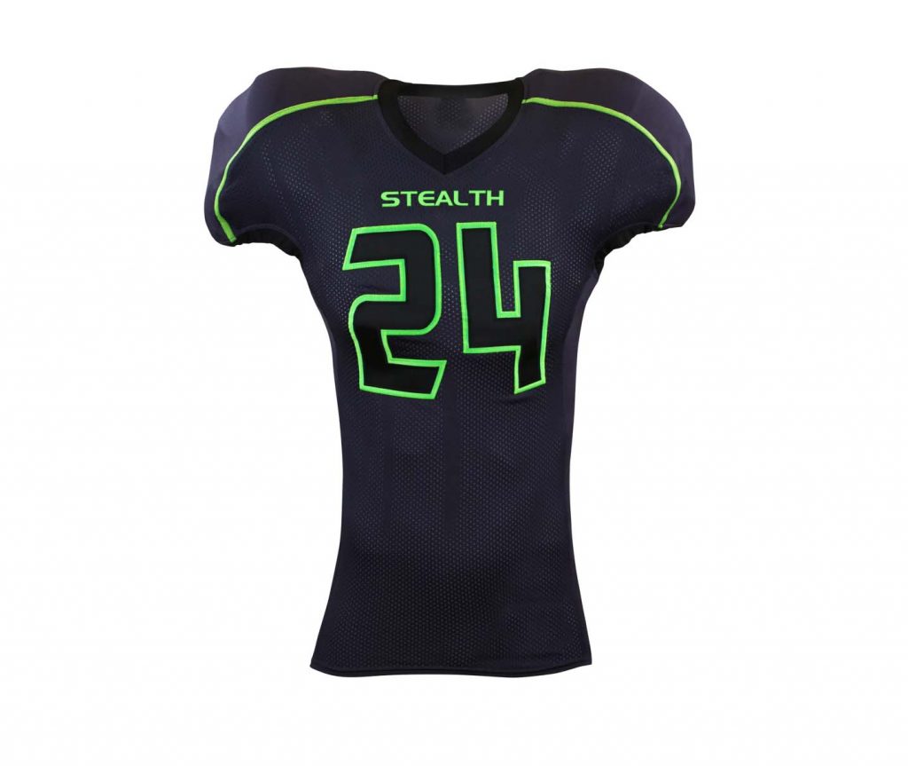 American football Uniforms with your own logos and team names with