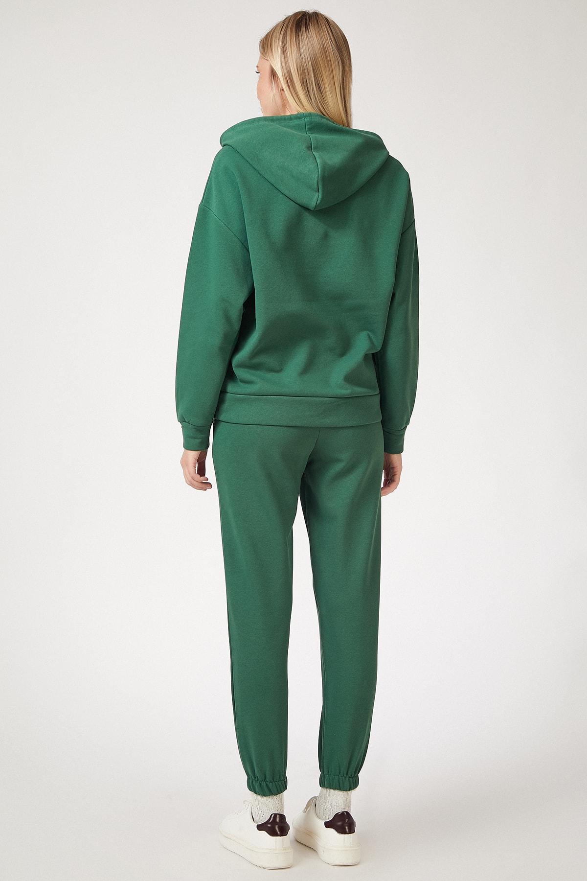 Women's Green Fleece Winter Track Suit