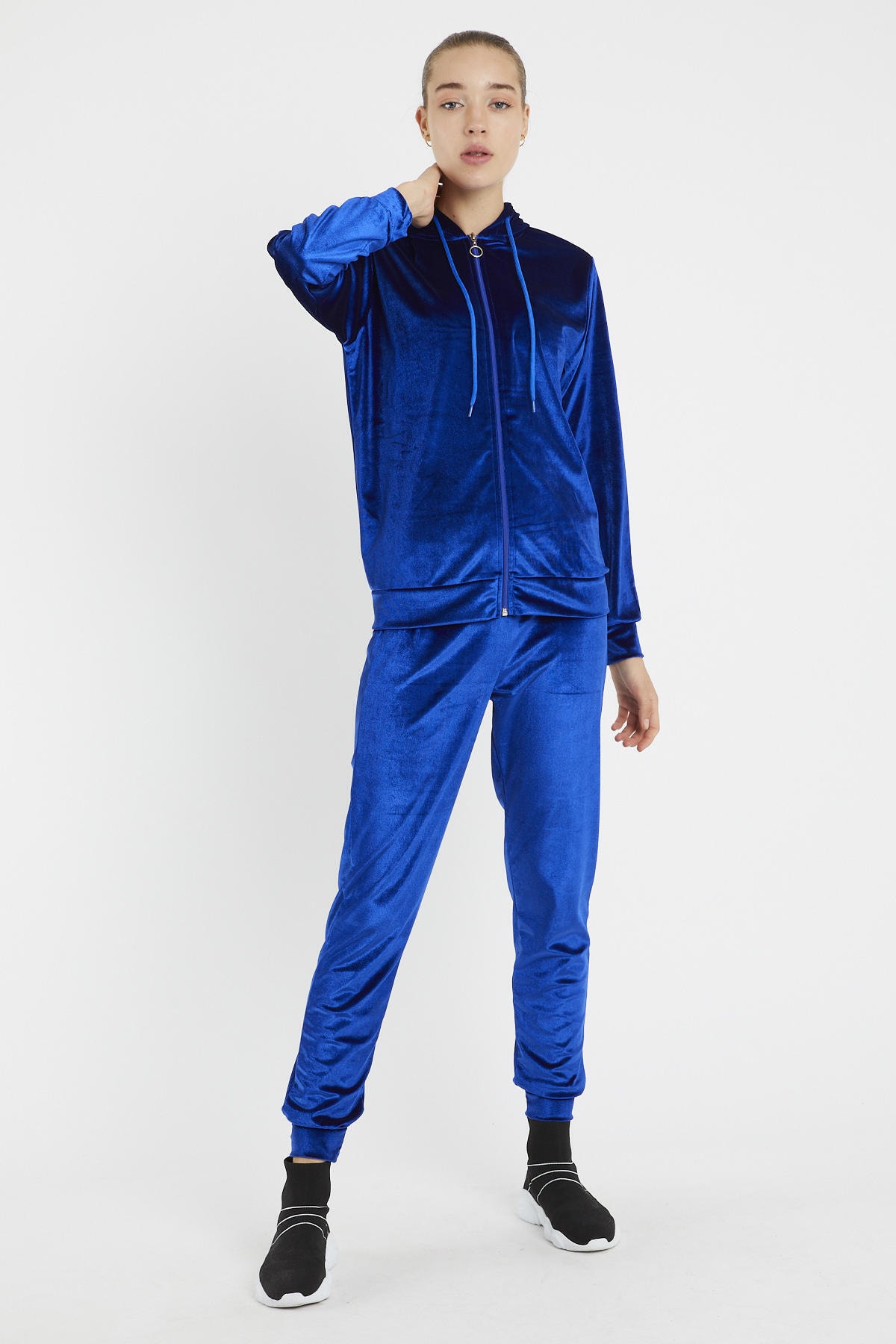 Unisex Hooded Track Suit (Royal Blue)