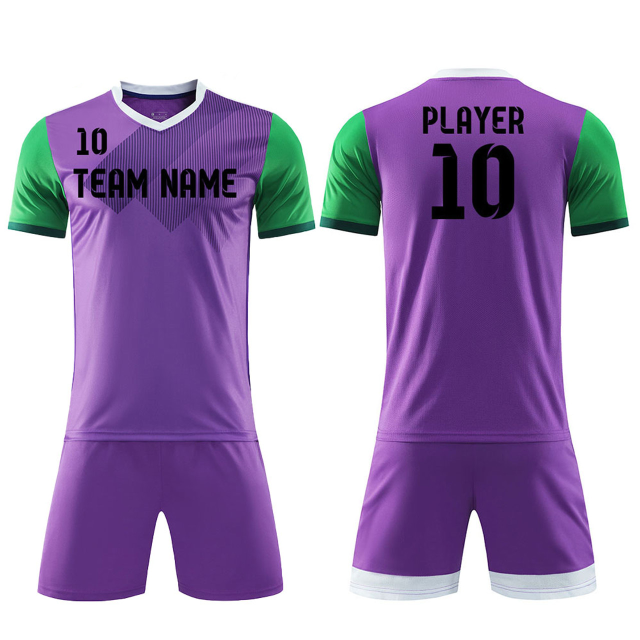 Sublimation Soccer Jerseys Red Striped Design Full Kits Shirts And Shorts  For Women Wholesale