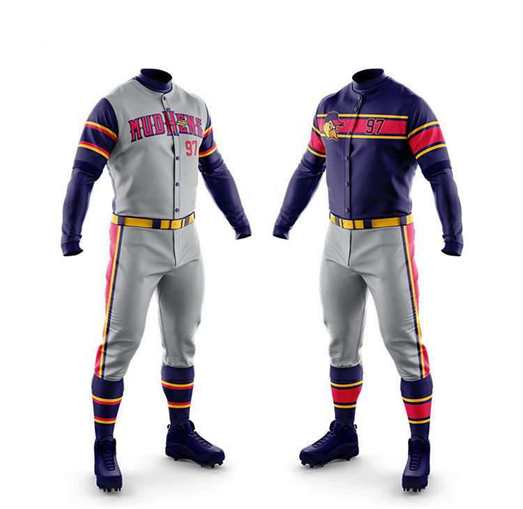 Cheap Baseball Uniforms with your own logos or team name sublimation
