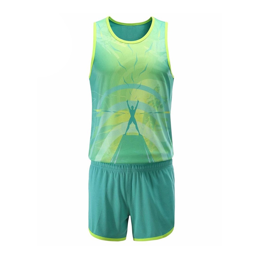 Cheap Custom Track and Field Uniform with your own logos or team name sublimation