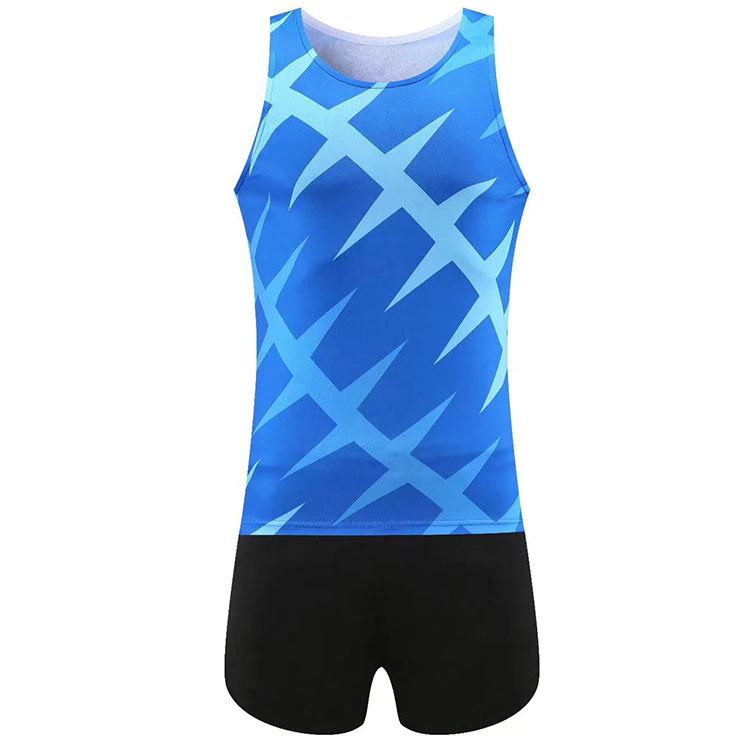 Cheap Custom Track and Field Uniform with your own logos or team name sublimation