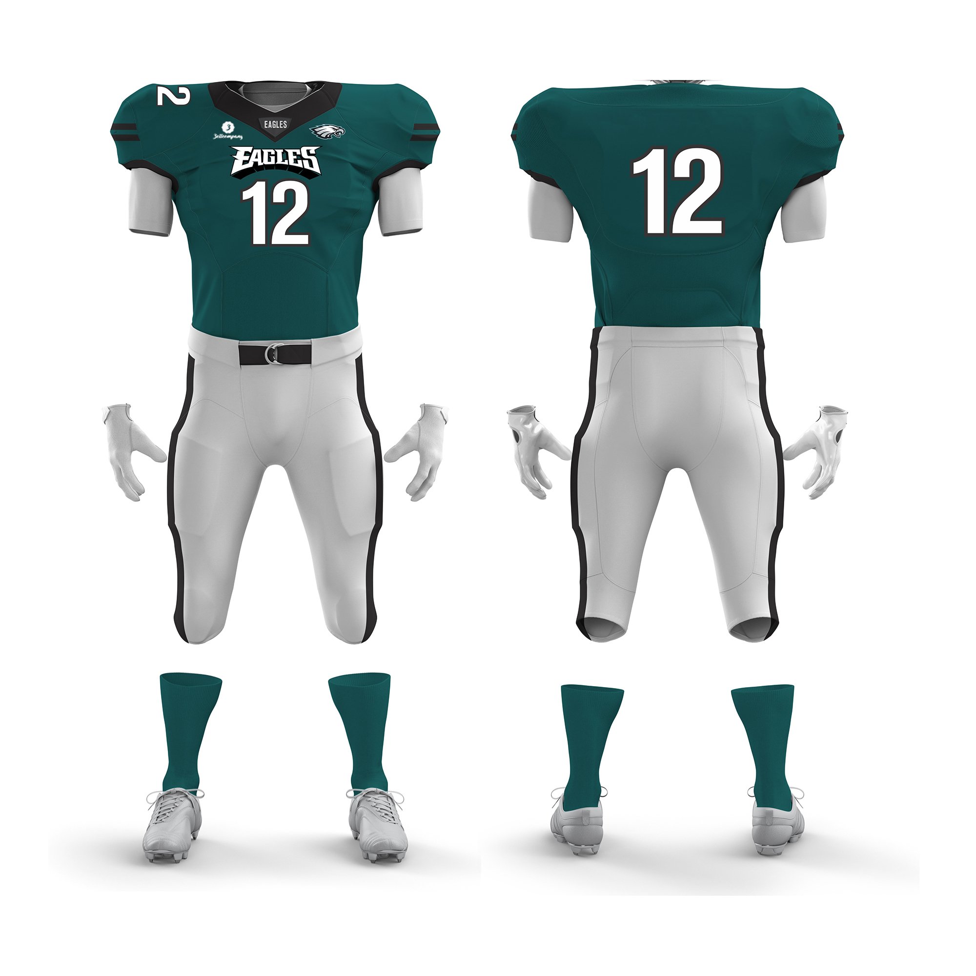 custom eagles football jerseys