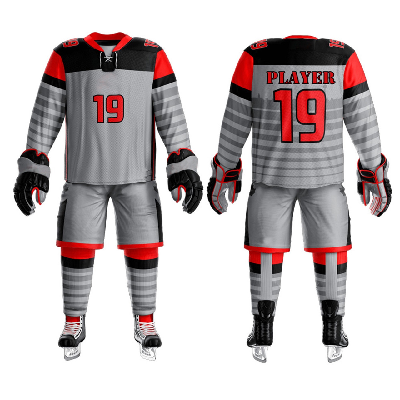 Custom hockey jerseys customized hockey bags and gloves and team