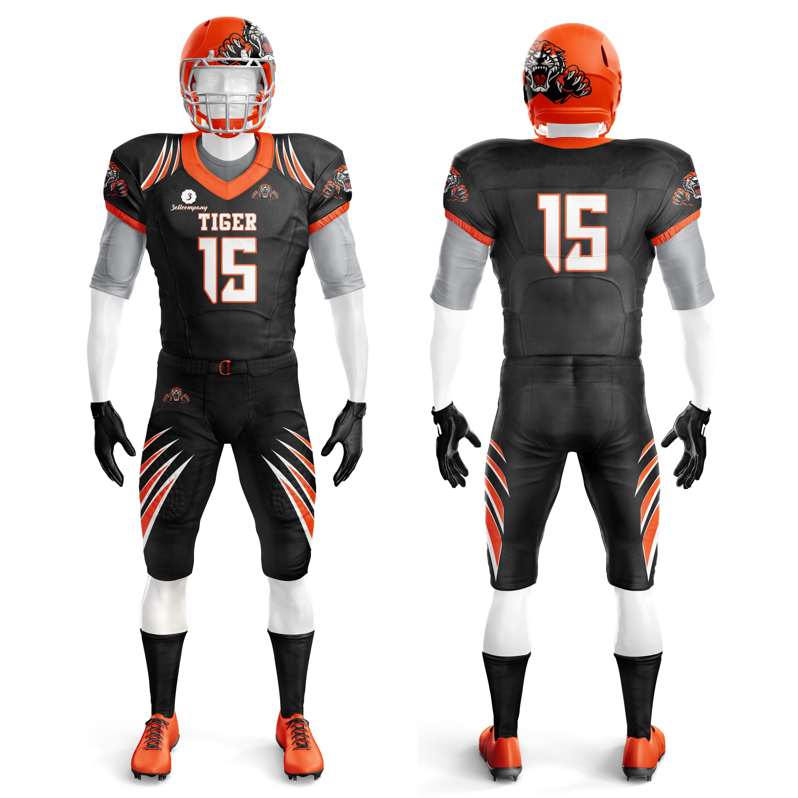Custom Mesh Breathable American Football Practice Uniforms for