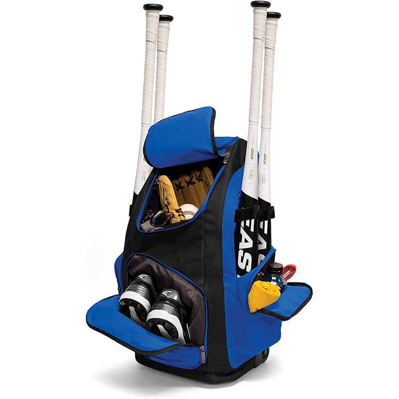 Custom Wheeled Baseball Gear Bag Rolling Catchers Equipment Baseball